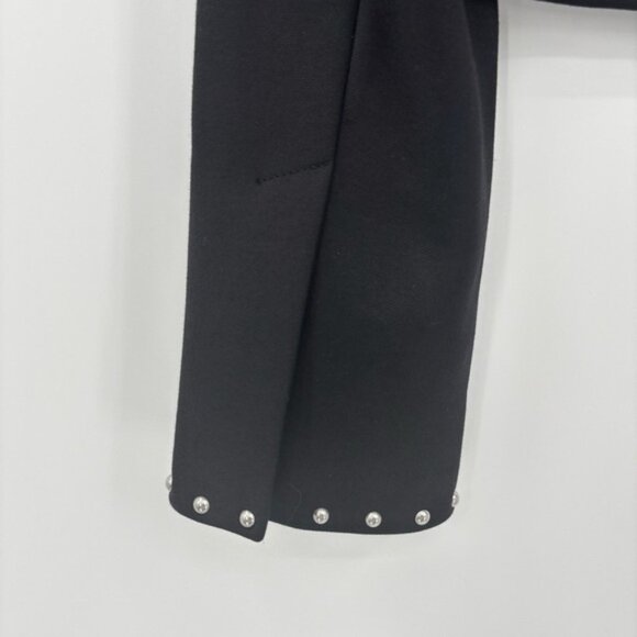 Helmut Lang Womens Studded Blazer Jacket Black 12 - Picture 11 of 13